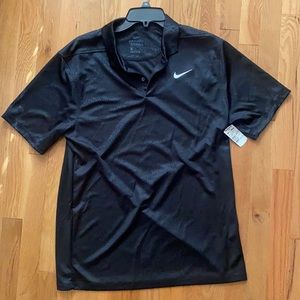 Nike polo shirt in black. Size medium with tags
